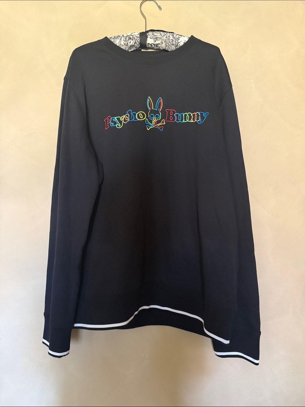 Psycho Bunny Barbon Neon Glow sweatshirt. Size XL